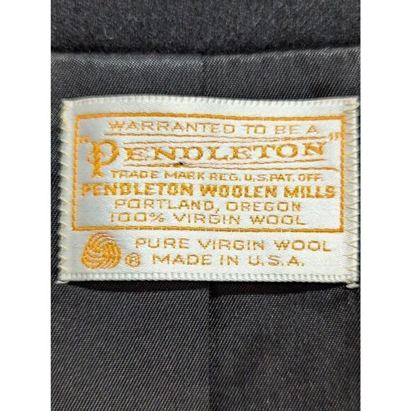 Pendleton Women's Black Solid Traditional Style Wool Fully Lined Blazer Size 14 - Picture 2 of 5